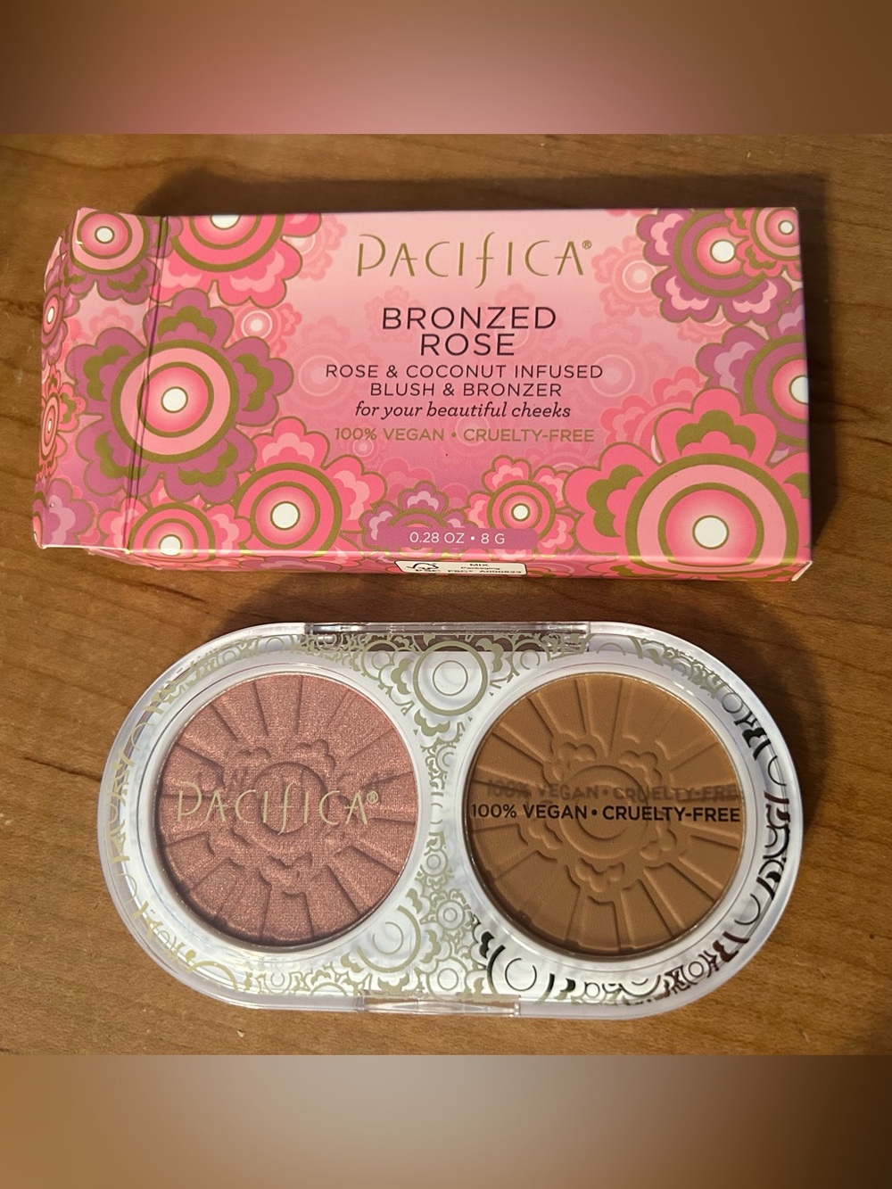 Pacifica Bronzed Rose Blush & Bronzer Duo - Rose & Bronze